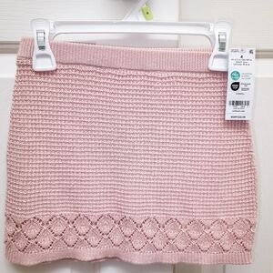 NWT OshKosh B'gosh Pink Knitted Mini Pencil Skirt Girls Size 4